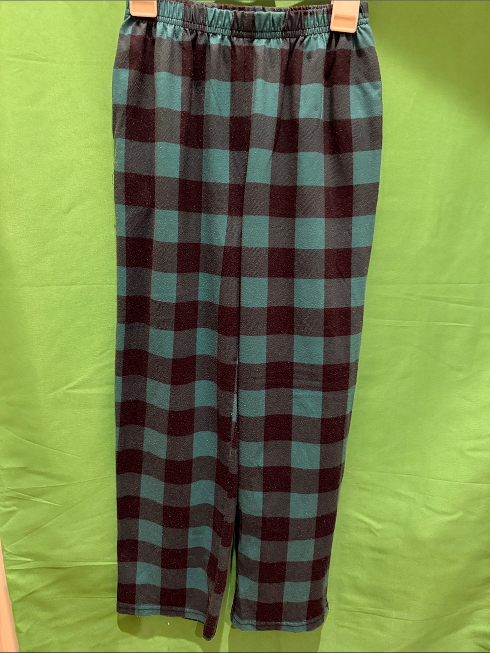 Kids Plaid Lounge Pants - Black, Red and Teal